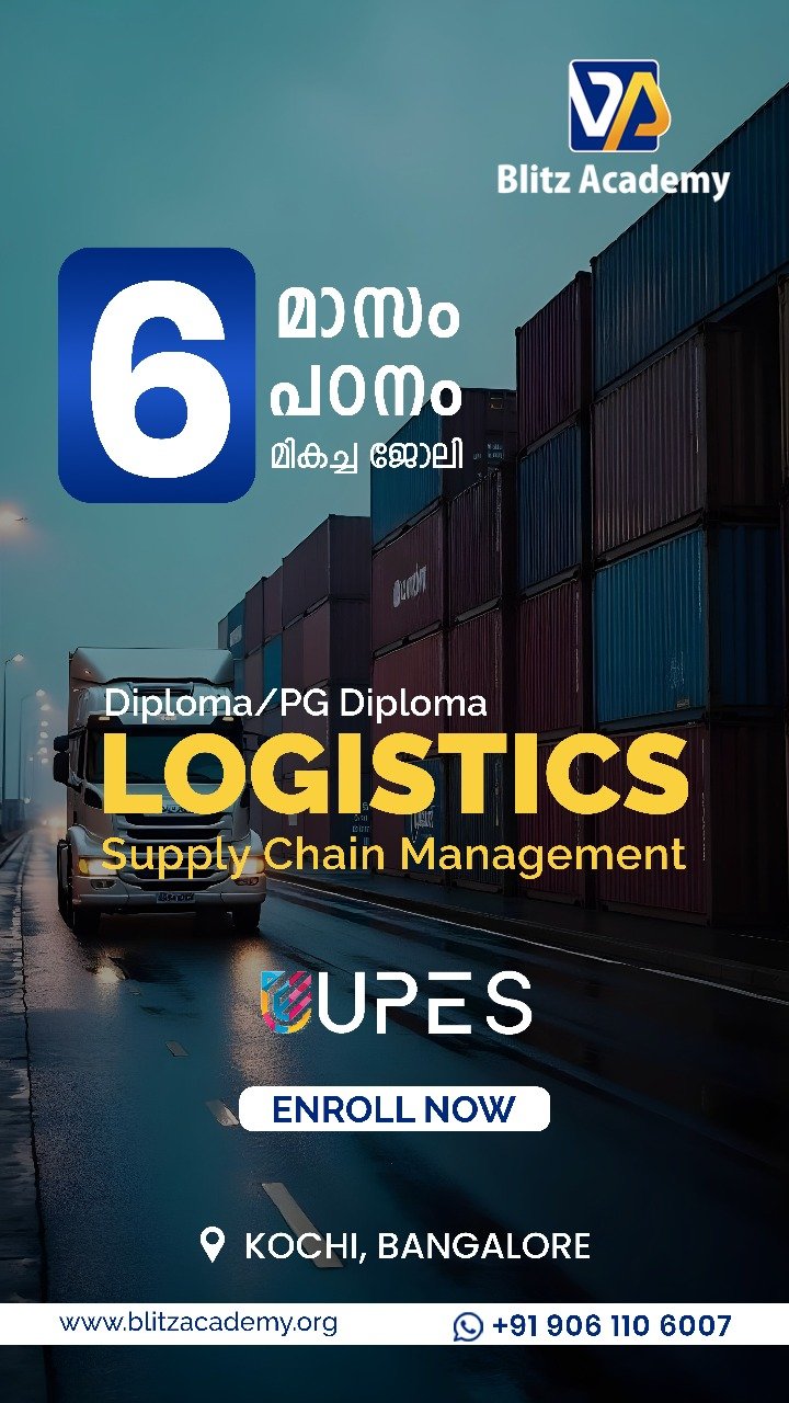 Boost Your Career with Logistics and Supply Chain Management Courses in Kerala at Blitz Academy